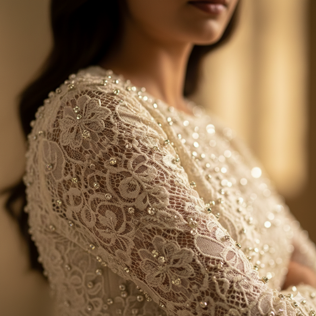 KIARA MUL CHANDERI (Off White)